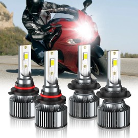 CHUSYYRAY 9005 H7 LED Motorcycle Headlights for Suzuki GSX-R1300 Hayabusa 1999 2000-2007