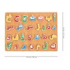 jojofuny 1 Set of Arabic Puzzle Matching Toys, Wooden Arabic
