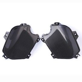 Mokuo Motorcyle Fairing Parts,Front Side Decor Cover in ABS Material Compatible with 2021-2024 Honda Grom Msx 125 SF,Carbon Fibre Color