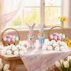 36 Pcs DIY Paper Mache Easter Eggs,3.2"x2.2"Durable Easter Eggs Empty,Cardboard