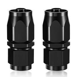 SYKRSS 10AN Straight Swivel Hose End Fitting Aluminum Seal AN Hose End Fitting for Braided Fuel Line