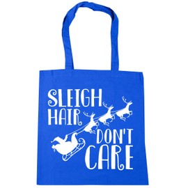 Hippowarehouse Sleigh Hair Don't Care Tote Shopping Gym Beach Bag 42cm x38cm, 10 litres