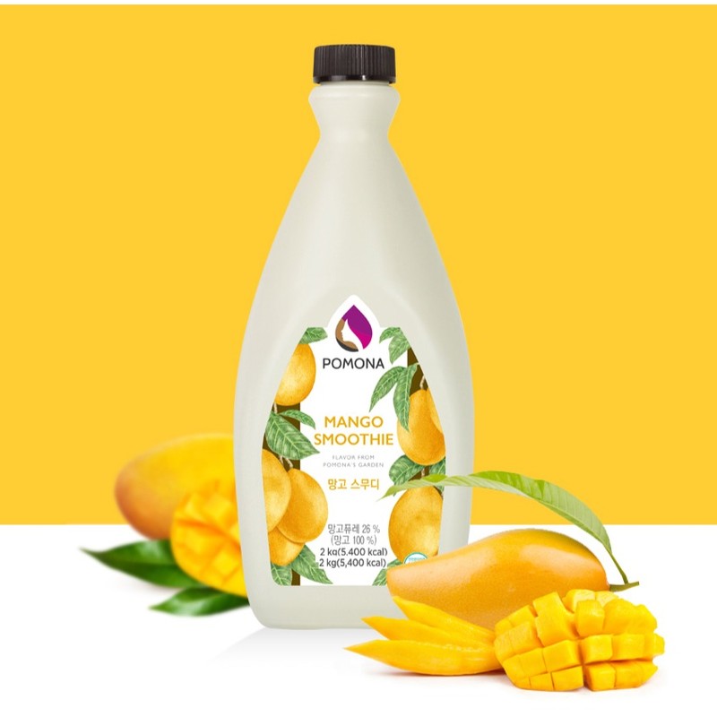 Pomona Mango Smoothie Syrup, 2kg, 1 Unit