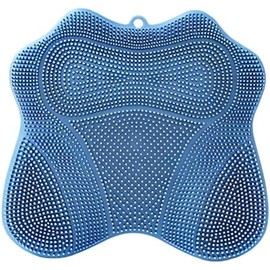 Shower Foot Scrubber Mat, Compact Lightweight Accessory for Travel and Daily Use - Silicone Shower Foot Scrubber Mat