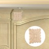4 x Wooden Appliques and Onlays, Wooden Wood Appliqué Carved