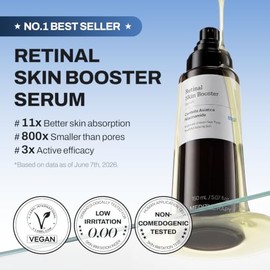 MEDITHERAPY Retinal Skin Booster Serum - Retinaldehído no irritante para principiantes para cara y cuerpo - Minimizador de poros de retinol antienveje