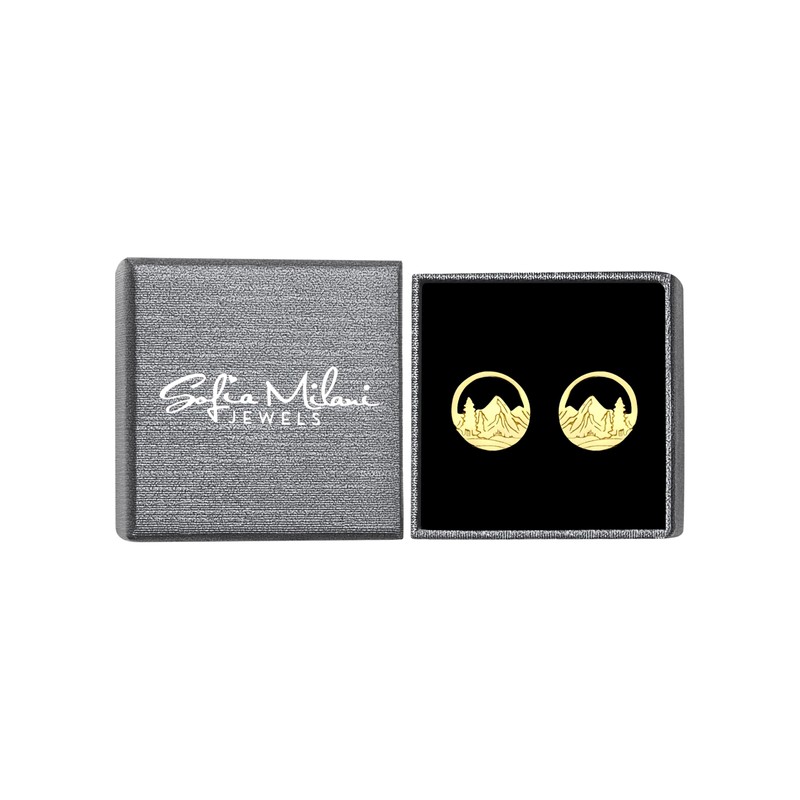 SOFIA MILANI - Women's Earrings 925 Silver - Mountain Stud
