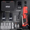 HORMY 3/8" 16.8V Electric Ratchet,Cordless Ratchet Tool Kit,40 Ft-lbs,280 RPM,Equipped