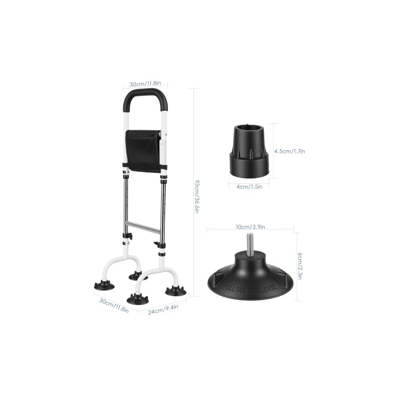 Standing Aid for Seniors with Soft Foam Handrail and Light,