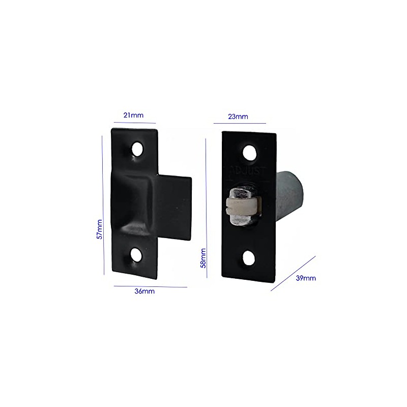 Adjustable Roller Catch Spring Loaded Latch Lock for Internal Doors