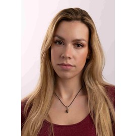 mantraroma Necklace Pendant 925 Silver Sama Oval with Gemstone, Sterling Silver Gemstone Sterling silver Tiger's Eye gemstone, Tigers Eye