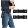 SUOSDEY 2 Pack No Buckle Belts for Men Women, Side