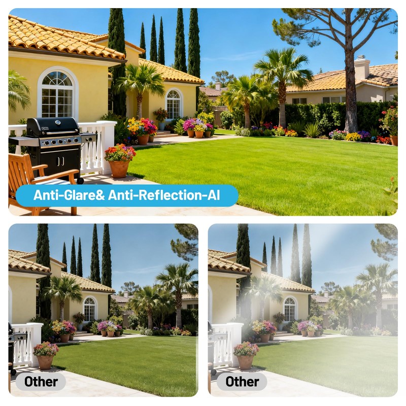 Noonkey Window Camera for Home Security - 3MP Ultra HD,