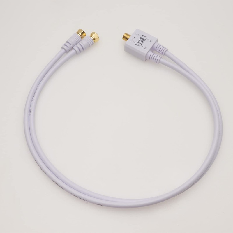 Horik AP-719WW Antenna Divider, 4K Broadcasting (3224MHz)/BS/CS/Terrestrial Digit/CATV Compatible), Integrated