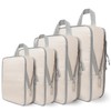 4 Set Compression Packing Cubes for Travel, Suitcase Organizer Bags