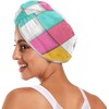 Color Square - Toalla de microfibra para el cabello rizado,