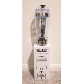 EHPLabs Electric Protein Shaker Bottle - 15oz Portable Shaker
