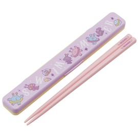 Skater ABC3AG Silver Ion Ag+ Antibacterial Swimmer Space Boy Chopsticks & Chopsticks Case Set, 7.1 inches (18 cm), Made in Japan