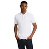 EXPRESS Mens Pique Polo Shirt with Piping White