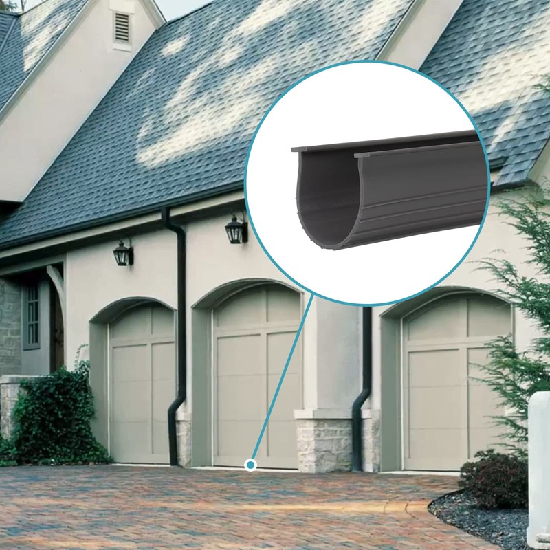 3" Garage Door Bottom Seal Weatherstrip in Grey - 1/4"