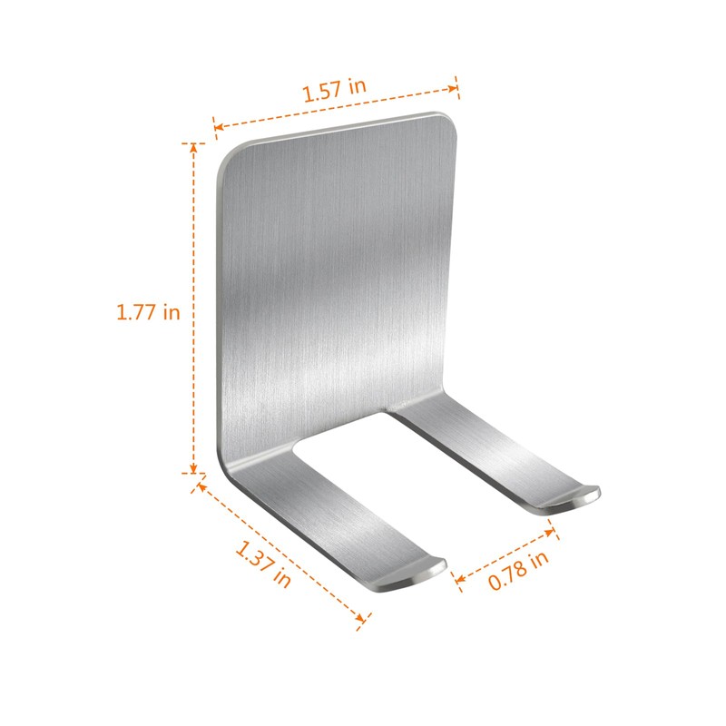 Pack of 2 Alloy Cat Scoop Holder with Holes, Deep
