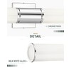 METWET Bathroom Light Fixtures, 2-Light Vanity Lights for Mirror with