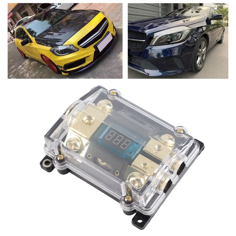 Universal Car Auto Fuse Holder 100A LED Digital 1 in