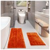 Civkor Orange Bathroom Rugs Runner Long, Fall Bath Mats for