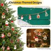 Tikplus Pack of 100 Christmas Charms, Enamel Christmas Pendants, Small