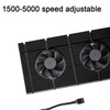 GK6 Dual PWM Fan VRAM Heatsink Adjustable Speed Backplane Memory