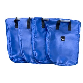 Hullaballoo Deluxe Extra Durable Vinyl Sand Bags, Anchor Safety Product for Inflatable Bounce House, Water Slides, Canopies and Tents, Holds 50 Pound Capacity, 4 Pack