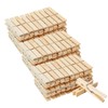 OBTANIM 100 Pack Wooden Clothespins 4 Inch Heavy Duty Clothes