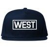 West Box Logo Snapback Hat Cap Navy Blue