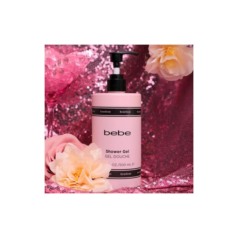 Bebe Silver Gel Ducha Corporal Hidratante Mujeres Mango Nardo Peonía