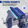 WORKPRO 6" Magnetic Vise Jaw Pads, TPU Soft Grips with