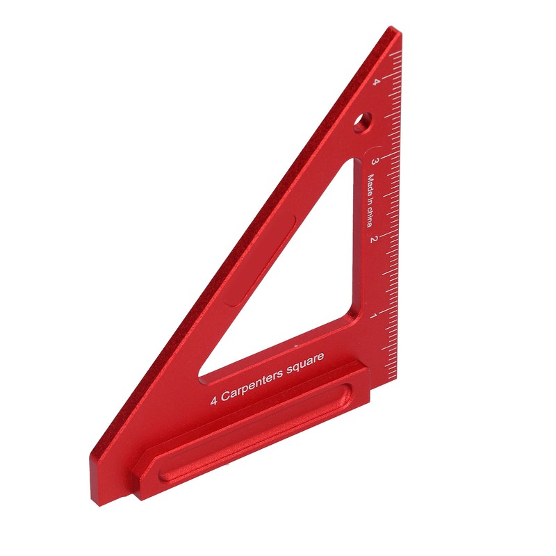 Woodworking Triangle Ruler Aluminium Alloy British System Measuring Tool for