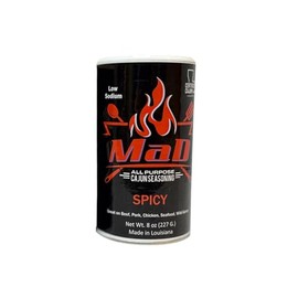 MaD Cajun Seasoning Spicy Blend – 1 pk Hot Cajun Spice Mix, Bold Louisiana Kick, 8oz