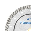 7" Turbo Diamond Saw Blade for Concrete, Brick, Block and
