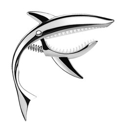 Shark Shape Guitar Capo, 1 Count Acoustic Electric Guitar Capo, Zinc Alloy Guitar Accessories for Ukulele Mandolin Banjo Bass