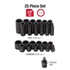 SUNEX TOOLS 3325 3/8-Inch Drive SAE Master Impact Socket Set.,