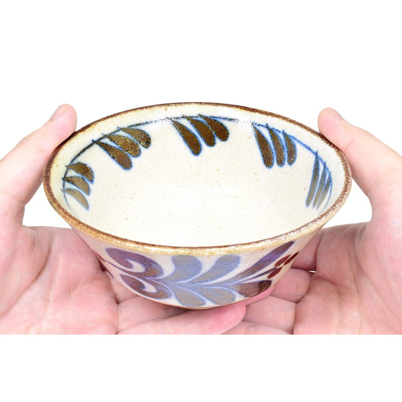 Mino Ware Japanese Rice Bowl, Rice Ramen Noodle Soup Sarada