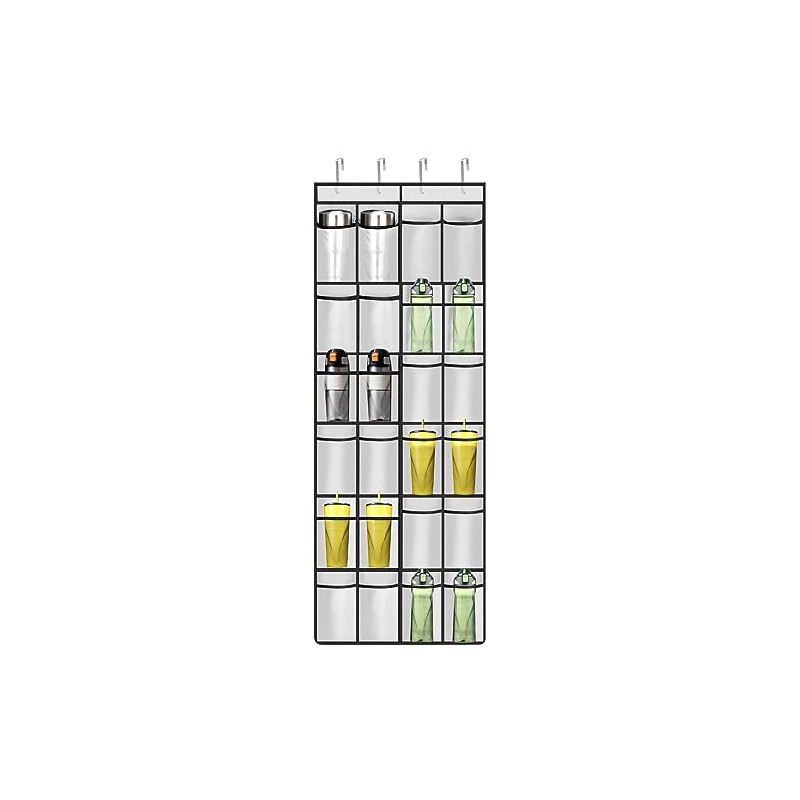 Intersnug Over The Door 24 Holder Cup Organizer - Various