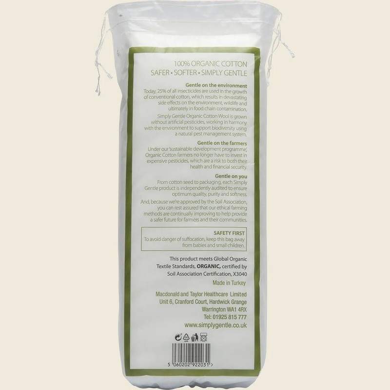 Simply Gentle Organic Cotton Pleat 100g