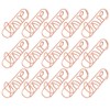 50pcs Love Shaped Paper Clips Metal Card File Note Clips