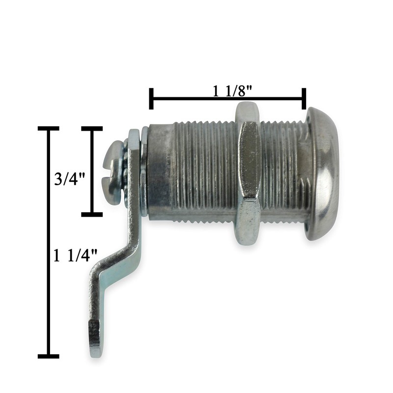 Leisure Coachworks 10 Pack 1 1/8" Keyed Camlock with Straight