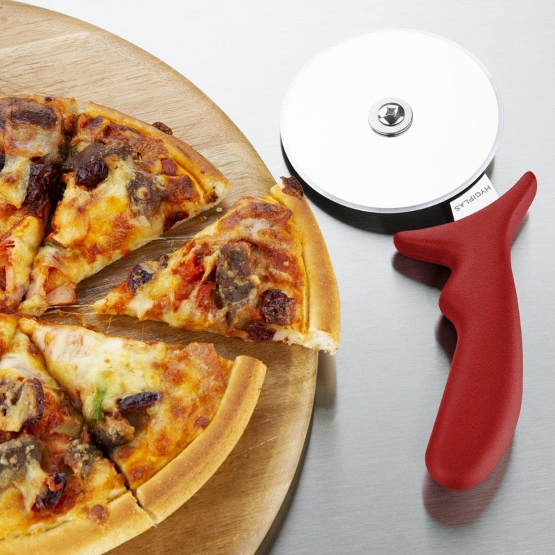 Vogue Pizza Wheel Red 4In Stainless Steel Slicer Handles Commercial