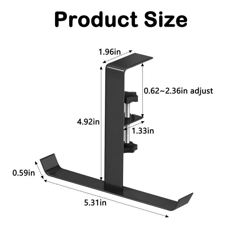 Wbgraceful Portable Purse Hook for Table - Foldable Handbag Hanger,