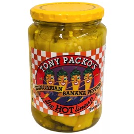 Tony Packo's Hungarian Hot Banana Peppers 24 oz Packos