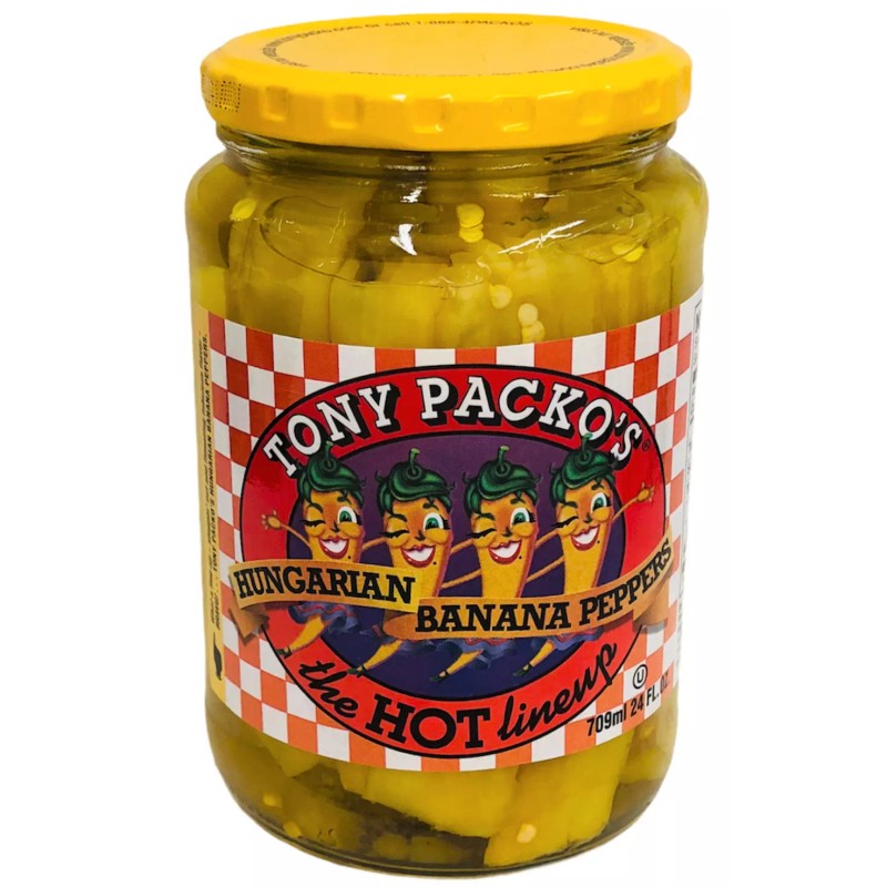 Tony Packo's Hungarian Hot Banana Peppers 24 oz Packos