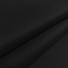Foreate Waterproof Canvas Fabric by The Yard 600D Upholstery Cordura Fabric 58" Wide for Chairs Indoor Outdoor Water Resistant Canvas Polyester Material Sewing DIY Cloth, 1 Yard Black